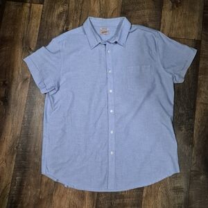 Arizona Jean Company Light Blue Casual Button Down Shirt